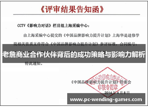 老詹商业合作伙伴背后的成功策略与影响力解析